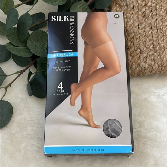 Impressions Brown Hosiery Collection - Picture 1 of 4
